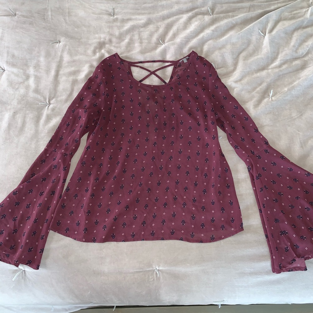 Charlotte Russe bell sleeve blouse